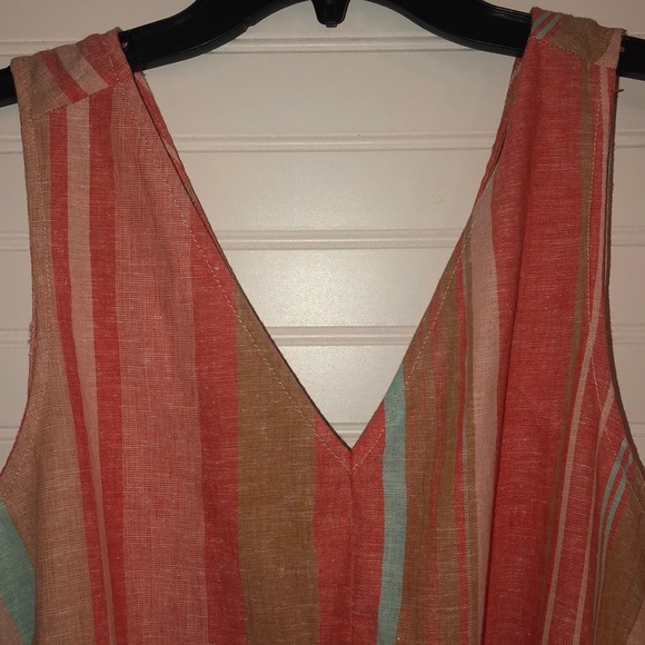 BeachLunchLounge striped linen jumpsuit NWT - Picture 3 of 8